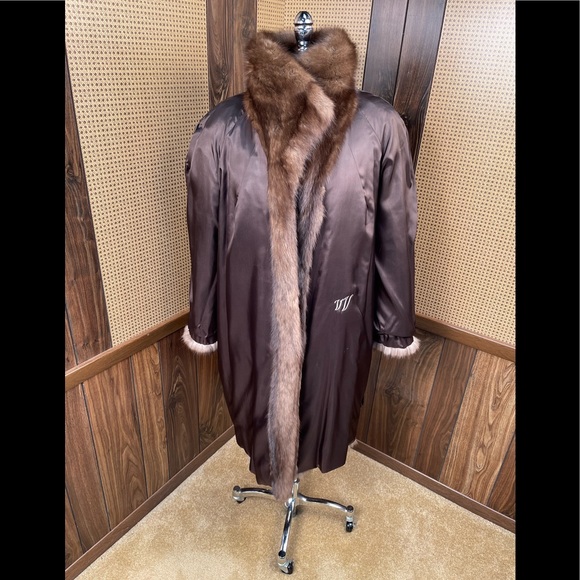 Genuine Silvery Russian Sable Fur Coat Jacket Small - Picture 6 of 11